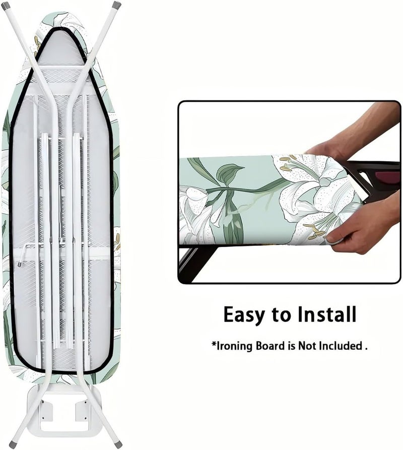 AOHMPT Ironing Board Cover 15x54- Heat-Resistant Scorch Guard, Heavy-Duty Elastic Edge, Non-Slip Surface,Multiple Stylish Patterns - Image 5